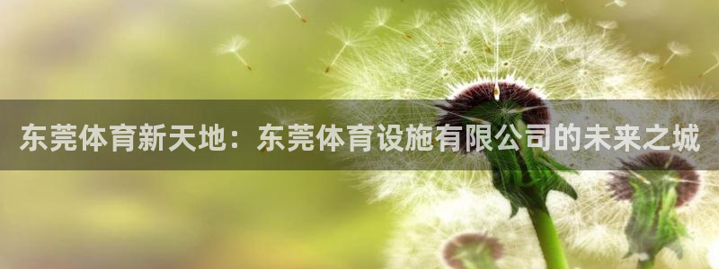 意昂体育4招商电话：东莞体育新天地：东莞体育设施有限公司的未 