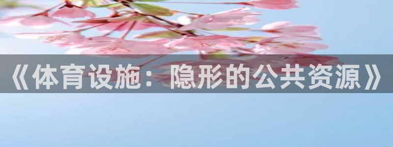 意昂体育4招商电话号码：《体育设施：隐形的公共资源》