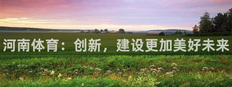 意昂4集团logo：河南体育：创新，建设更加美好未来